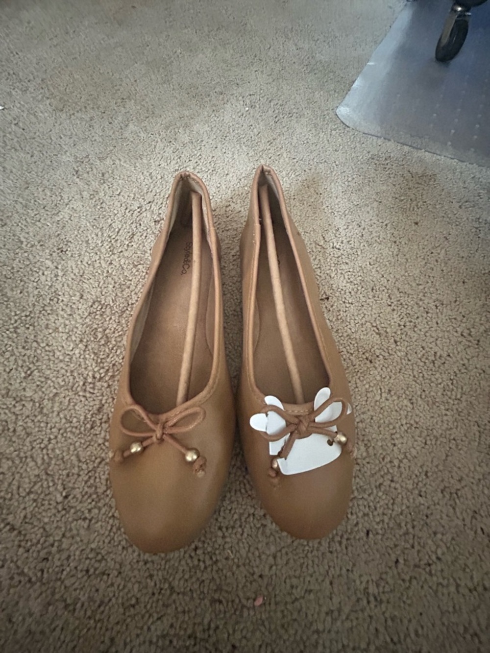 Style & Co Tan Slip On Ballet Flats; NWOT; size 8